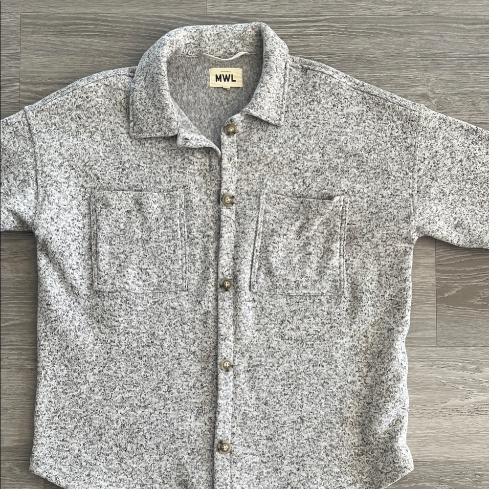 Madewell Gray Button Down Shirt